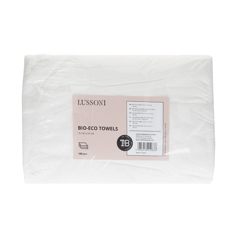 LUSSONI Asciugamano BIO-ECO Monouso, 70 cm x 50 cm, 100 Pezzi