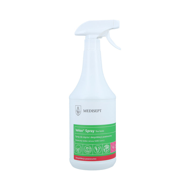 MEDISEPT VELOX Spray tonique au thé pour le nettoyage et la désinfection des surfaces 1000 ml