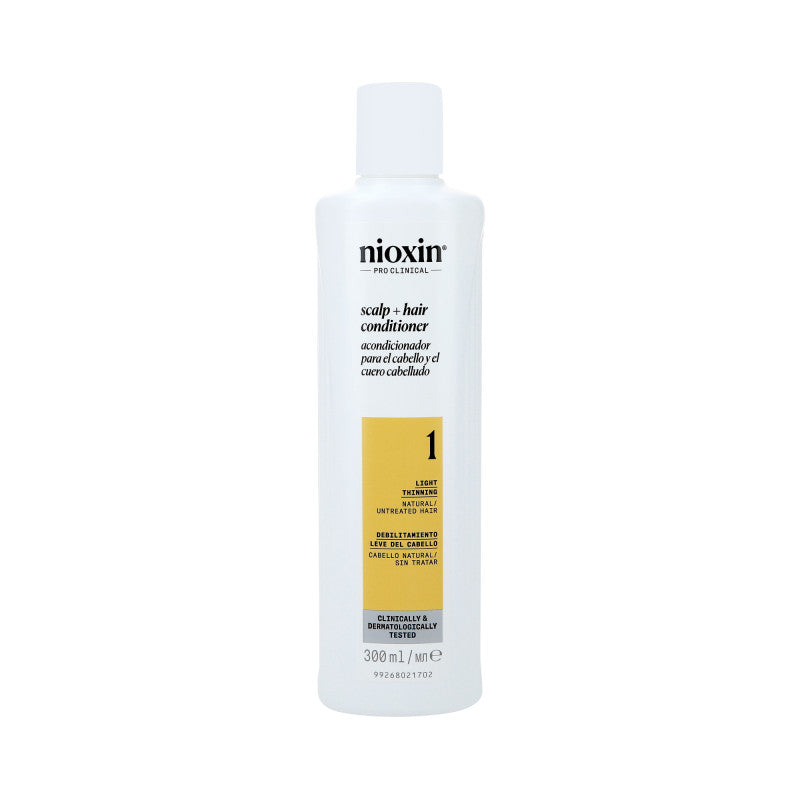 NIOXIN PRO CLINICAL 1 Balsamo Rinforzante per Capelli Naturali e Leggermente Diradati 300 ml