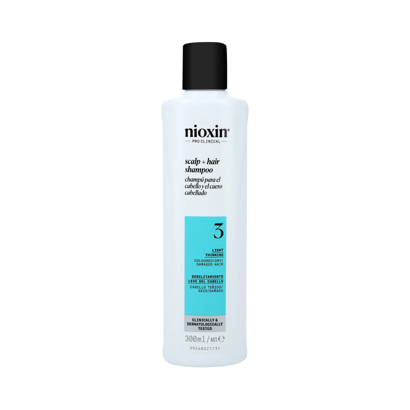 NIOXIN PRO CLINICAL 3 Stärkendes Shampoo für coloriertes und leicht dünner werdendes Haar 300 ml