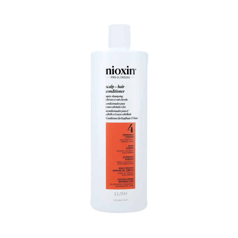 NIOXIN PRO CLINICAL 4 Stärkender Conditioner für coloriertes Haar mit fortschreitender Ausdünnung 1000 ml