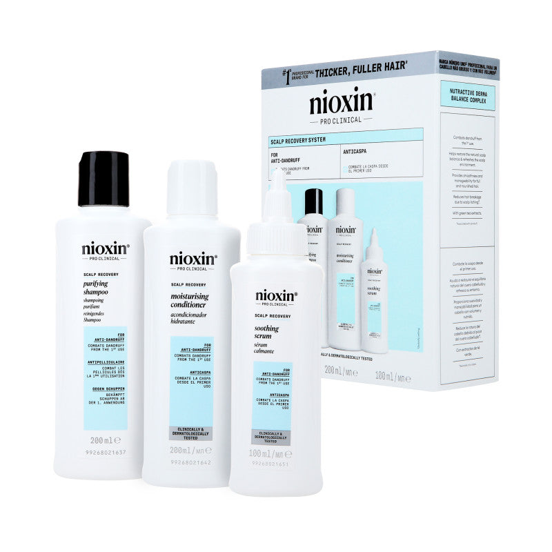NIOXIN PRO CLINICAL SCALP RECOVERY KIT Beruhigendes Haarpflegeset 2 x 200 ml + 100 ml