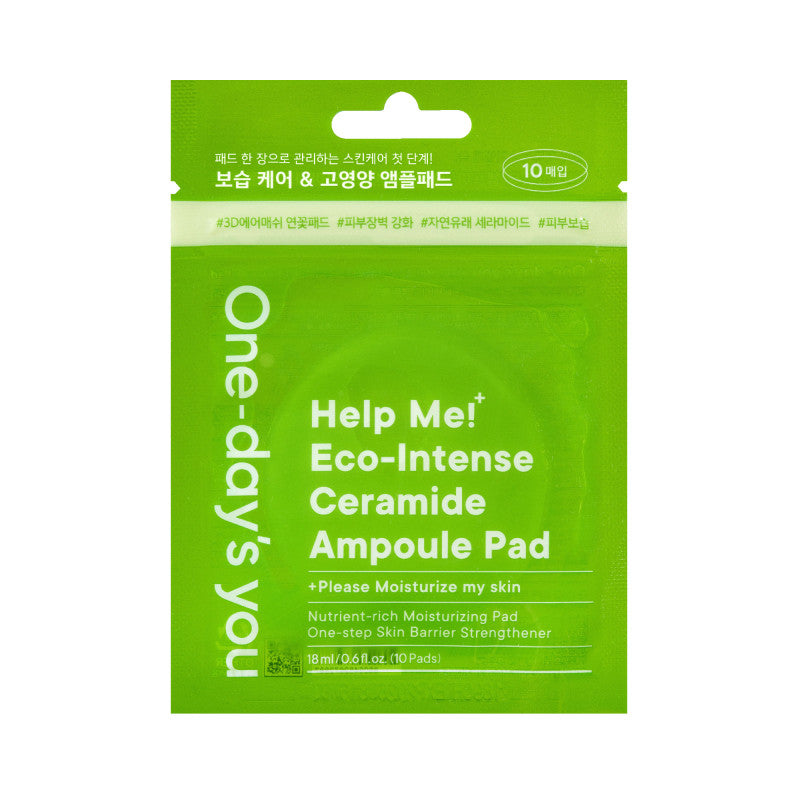 ONE-DAY'S YOU HELP ME ECO-INTENSE Coussinets hydratants aux céramides 18 ml (10 pcs.)