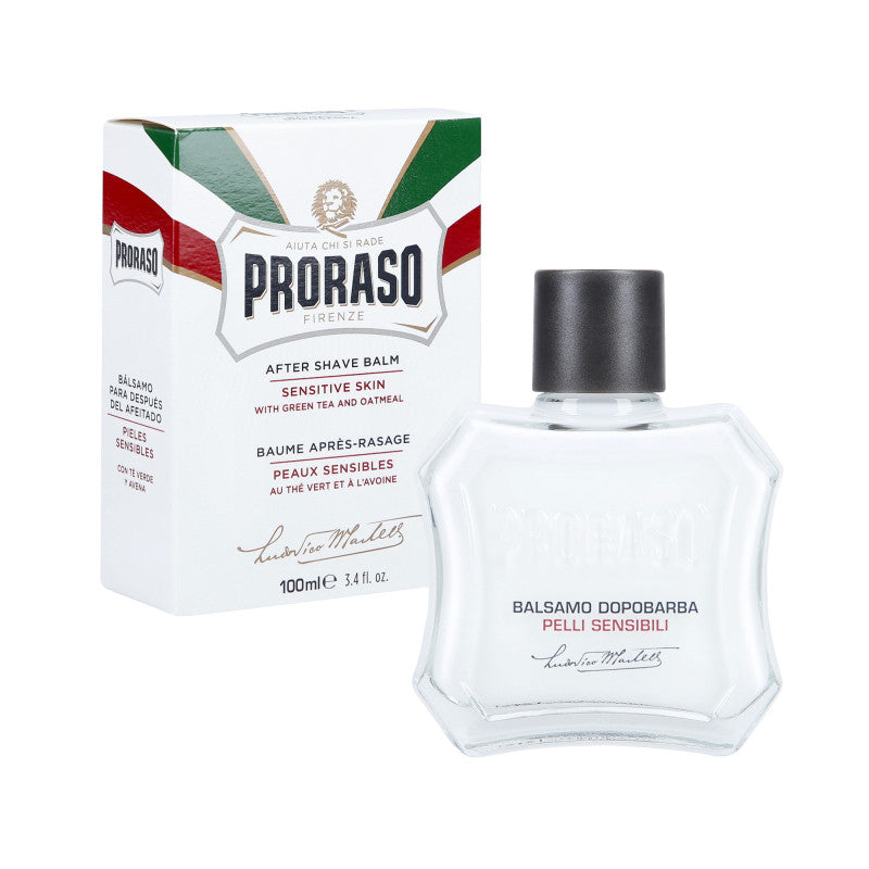 PRORASO WHITE Kremowy balsam po goleniu bez alkoholu do skóry wrażliwej 100 ml