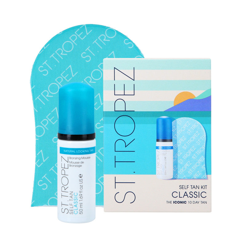 ST. TROPEZ SELF TAN KIT MINI CLASSIC Selbstbräunungsschaum mit Handschuh 50ml