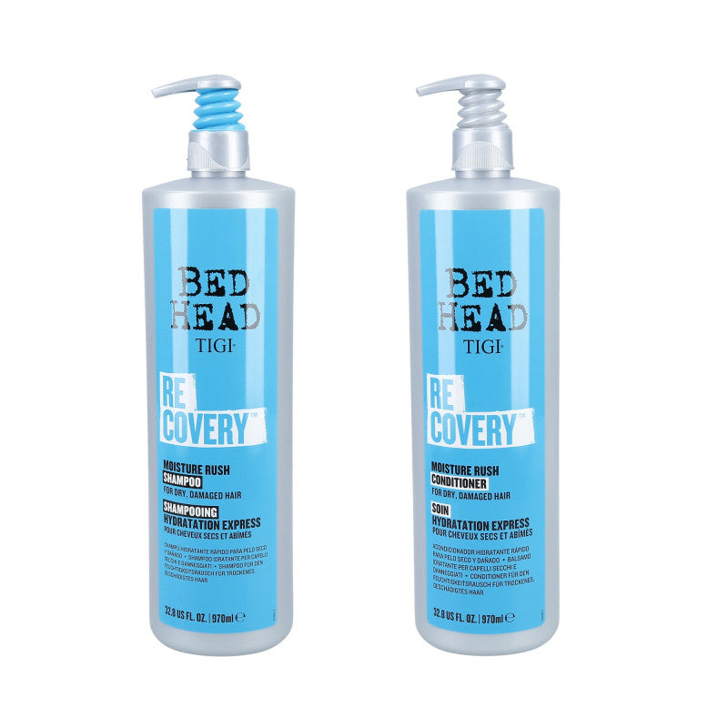 TIGI BED HEAD RECOVERY Set für geschädigtes Haar Shampoo 970 ml + Spülung 970 ml