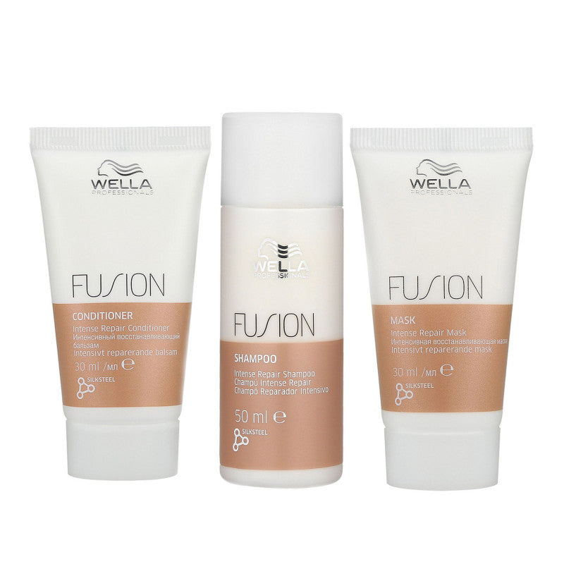 WELLA PROFESSIONALS FUSION Intense Repair Zestaw szampon 50 ml+odżywka 30 ml+maska 30 ml