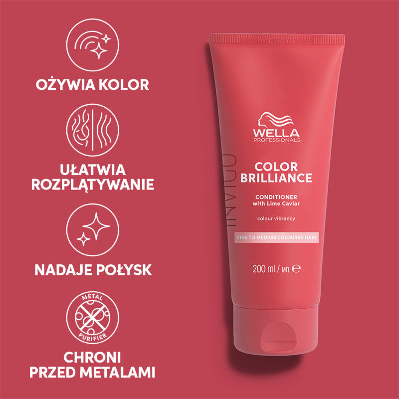 WELLA PROFESSIONALS INVIGO COLOR BRILLIANCE Balsamo per capelli sottili e normali 200ml #2